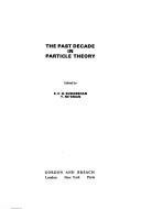 Cover for The Past decade in particle theory.
