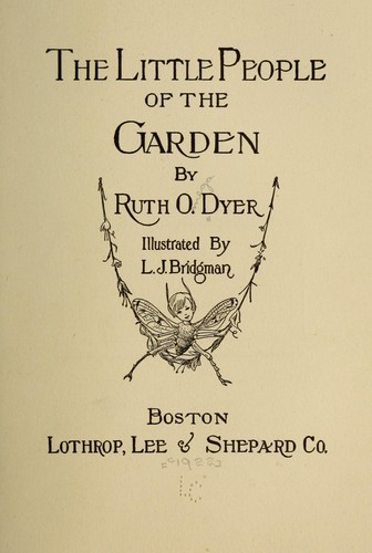 Cover for The litte people of the garden