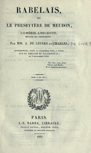 Cover for Rabelais