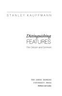 Cover for Distinguishing features