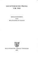 Cover for Dichterische Prosa um 1900