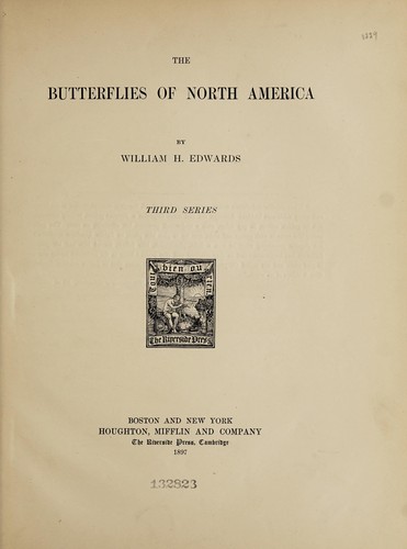 Cover for The butterflies of North America