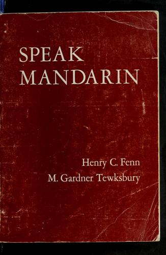 Cover for Speak Mandarin