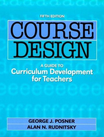 Cover for Course Design