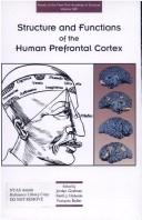Cover for Structure and functions of the human prefrontal cortex