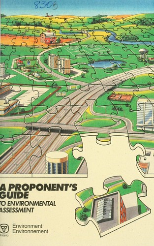 Cover for A proponent's guide to environmental assessment