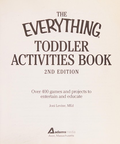 Cover for The everything toddler activities book
