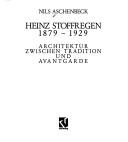 Cover for Heinz Stoffregen, 1879-1929