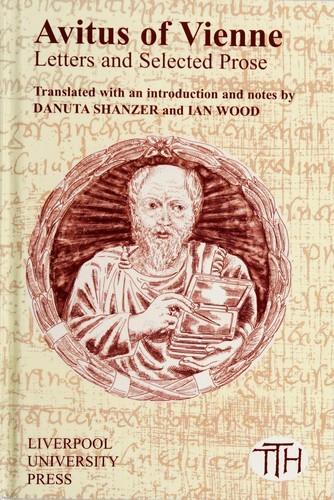 Cover for Avitus of Vienne, letters and selected prose