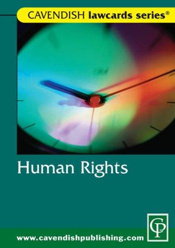 Cover for Human Rights Law Cards (Lawcards)