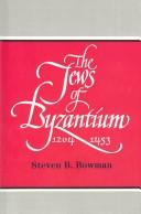 Cover for The Jews of Byzantium 1204-1453