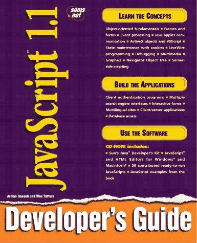Cover for JavaScript 1.1 developer's guide