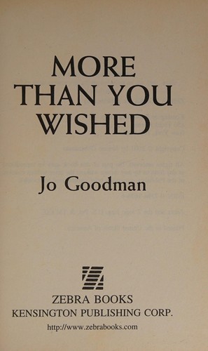 Cover for More Than You Wished
