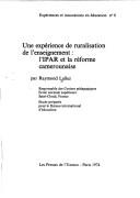 Cover for An experiment in the ruralization of education