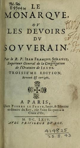 Cover for Le monarqve