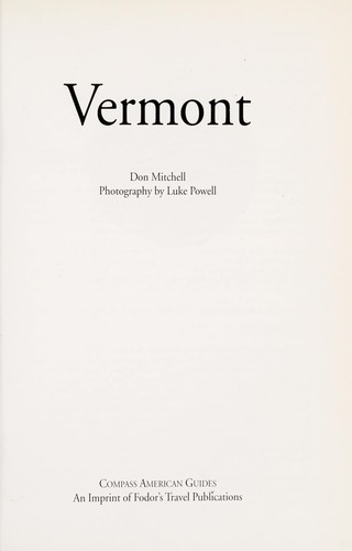 Cover for Vermont