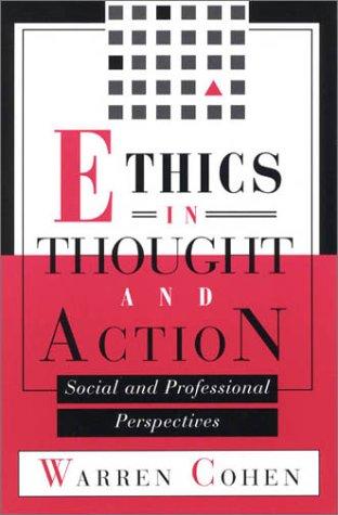 Cover for Ethics in thought and action