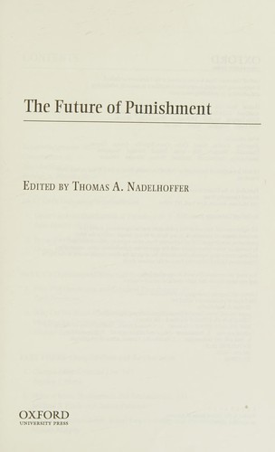 Cover for The future of punishment