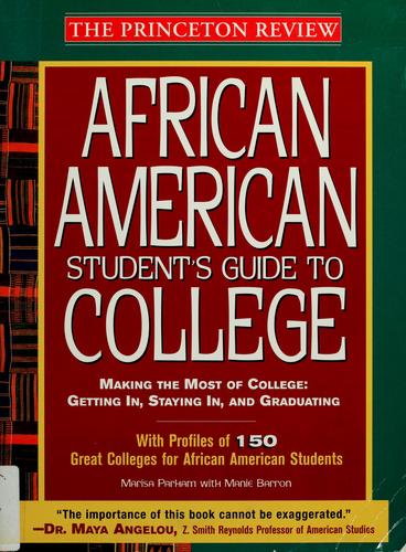 Cover for African American student's guide to college