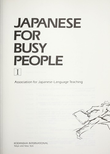 Cover for Japanese for busy people