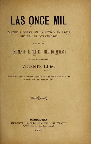Cover for Las once mil