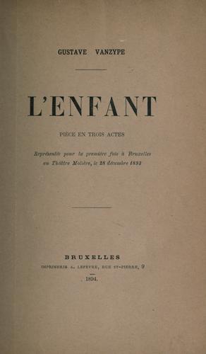 Cover for L' enfant