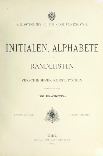 Cover for Initialen, Alphabete und Randleisten