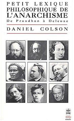 Cover for Petit lexique anarchiste de Proudhon à Deleuze