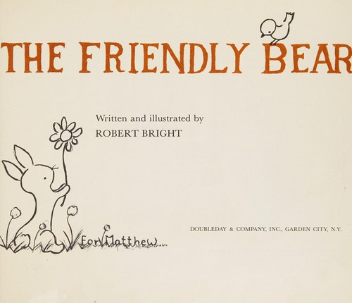 Cover for The friendly bear
