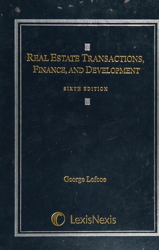 Cover for Real estate transactions, finance, and development