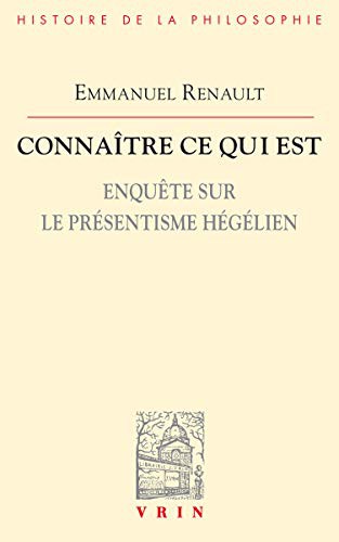 Cover for Connaître ce qui est