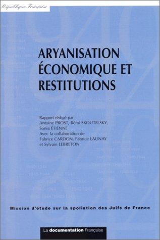 Cover for Aryanisation économique et restitutions