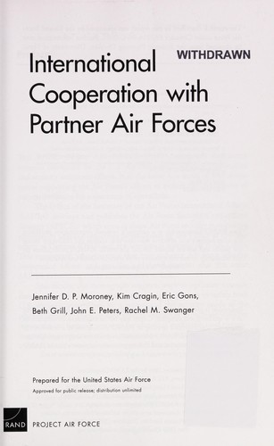 Cover for International cooperation with partner air forces
