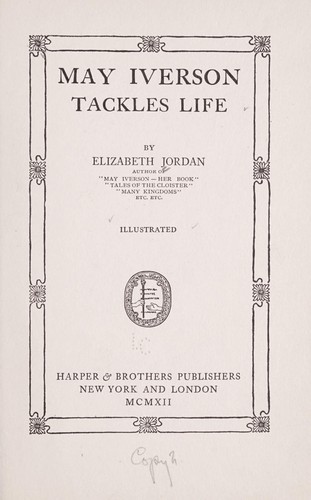 Cover for May Iverson tackles life