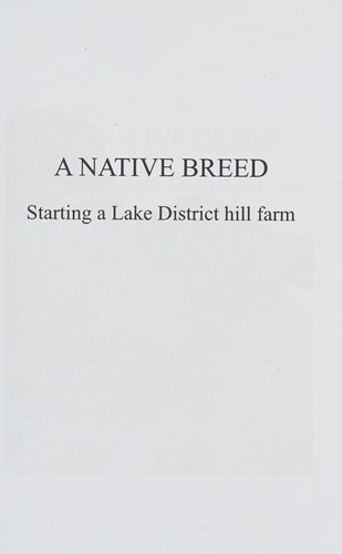 Cover for A native breed