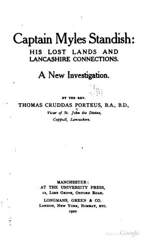 Cover for Captain Miles Standish