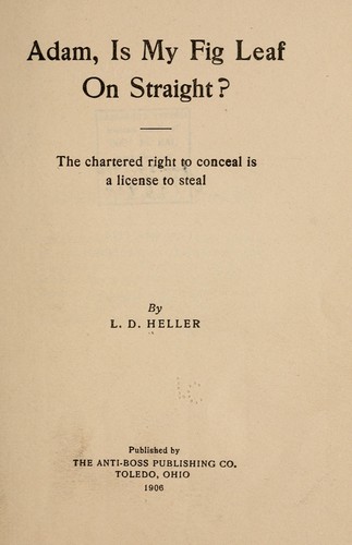 Cover for Adam