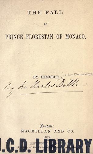 Cover for The fall of Prince Florestan of Monaco