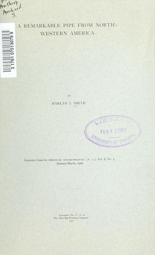Cover for remarkable pipe from North-western America.
