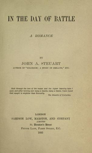 Cover for In the day of battle