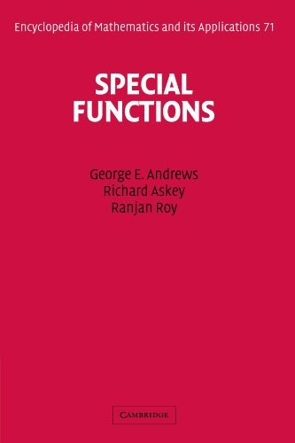 Cover for Special Functions (Encyclopedia of Mathematics and its Applications)