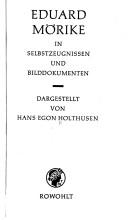 Cover for Eduard Mörike in Selbstzeugnissen und Bilddokumenten.