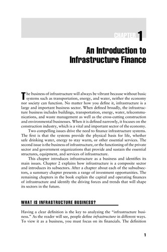 Cover for Infrastructure finance
