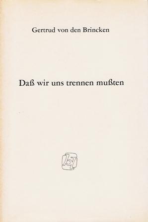 Cover for Dass wir uns trennen mussten