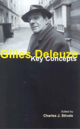 Cover for Gilles Deleuze