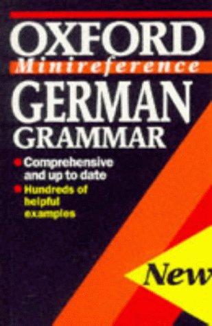 Cover for German Grammar (Oxford Minireference)