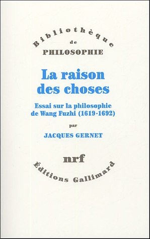 Cover for La raison des choses