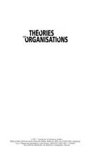 Cover for Théories des organisations
