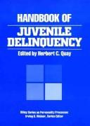 Cover for Handbook of juvenile delinquency