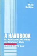 Cover for A handbook for adjunct/part-time faculty and teachers of adults